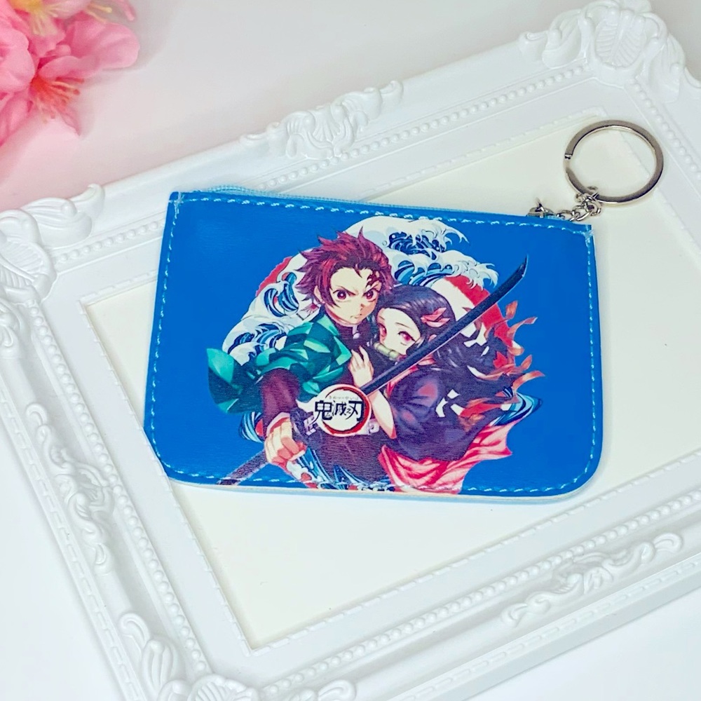 Demon Slayer Tanjiro & Nezuko ID Wallet Keychain